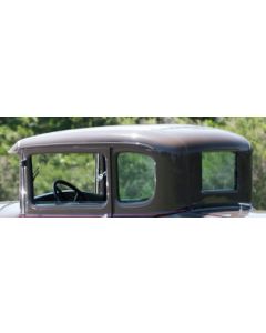 Model A Ford Window Glass Set - Standard Coupe (45B-Std) & Deluxe Coupe (45B-Del) - Concours Quality