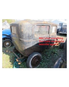 Model A Ford Window Glass Set - Tudor Sedan (55A) - Back Window Is 10-7/8 At Center - Concours Quality