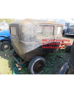 Model A Ford Window Glass Set - Tudor Sedan (55A) - Back Window Is 10-5/8 At Center - Concours Quality