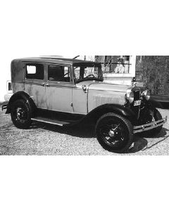 Model A Ford Window Glass Set - Standard Fordor Sedan & Town Sedan Slant Windshield (160A & 160B) - Concours Quality