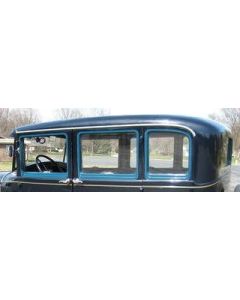 Model A Ford Window Glass Set - Standard Fordor Sedan & Town Sedan - Briggs (155B & 155D & 165B & 165D) - Concours Quality