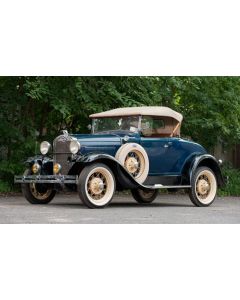 Model A Ford Window Glass Set - Deluxe Roadster (40B-Del) &Deluxe Phaeton (180A) - Concours Quality