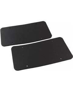 License Plate Pads, High Density Black Foam, Pair, All Years
