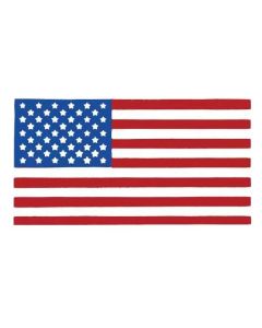United States Flag Window Decal - 3 3/4" Wide x 2" High