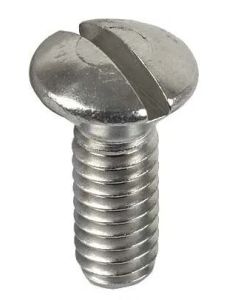 Model A Ford Oval Head Machine Screw - 1/4-20 X 3/4 - Stainless Steel - Slotted