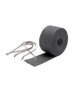 Pipe Wrap & Locking Ties Kit - Black - 2 in x 25 ft