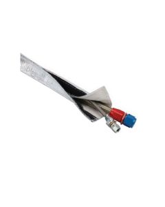 Heat Shroud™ - 3/4" I.D. x 3ft - Aluminized Sleeving-hook & loop edge
