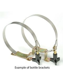 Quick-Clamp Stainless Steel Bottle Bracket Set