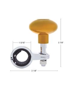 Steering Wheel Spinner - Elec Yellow