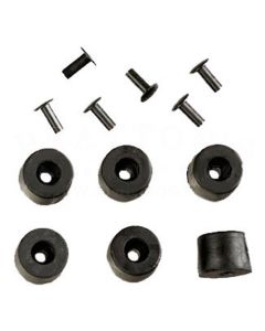 1928-1931 Model A Ford Hood Bumper Set - As Original - 12 Pieces