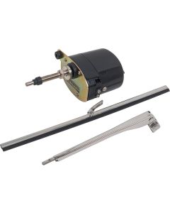 Wiper Motor/Arm Kit,Black,12 Volt Universal