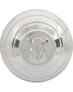 Hub Cap/ Stainless Steeel/ Embossed V8 Logo/ 1932