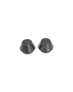 Upper Trunk Lid & Rumble Bumpers - Round - Fits On Corner Brackets - Ford