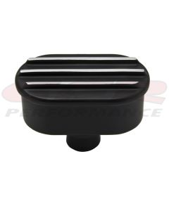 Ford Finned Billet Aluminum PCV Breather, Black Finish