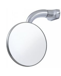 Convex Peep Mirror, Stainless Steel, 3" Diameter