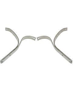 Front Bumper Brackets, 4 Pieces, Stainless Steel, 1940 Ford Standard