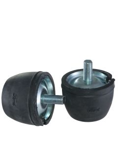 Rear Axle Bumpers With Ford Script - Rubber - Ford Passenger