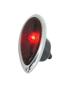 Tail Light Assembly - Ford 1938-39 Passenger - Red Lens - 6& 12 Volt Bulbs - Left Or Right