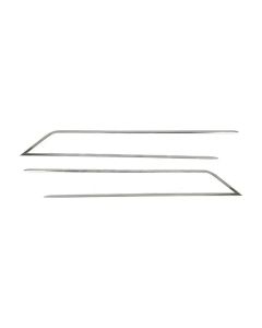 Hood Side Trim, Stainless Steel, 1937