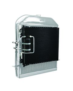 1939-1940 Ford Passenger Car Air Conditioning Condenser and Side Exit Hardline Kit - With Drier - SuperFlow