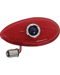 Tail Light Lens, LED With LED Blue Dot, Ford Passenger, 1938-1939