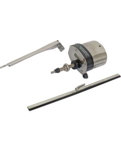 12 Volt Wiper Kit With Motor, Arm, And Blade, Stainless Motor Cover