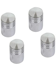 Valve Stem Cap/ Chrome Piston Type/ Set Of 4