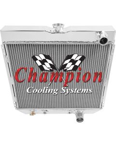 Champion ll-Aluminum Radiator, 2-Row Core, 1963-1970