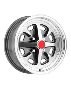 1960-70 Falcon 15" X 6" Legendary Magnum 400 Charcoal Wheel-4" Backspace