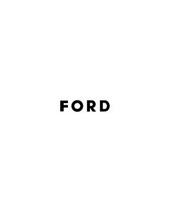 1960-1963 Ford Falcon Hub Cap "Ford" Name And Stripes Decal Kit-Matte Black
