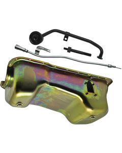 1969-1979 351W V8 Oil Pan Conversion Kit with Zinc Finish