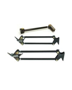Parallel weld-in 4 link kit, powercoated Black