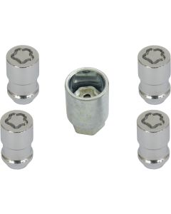 McGard Chrome Wheel Lock Lug Nut Set with Tool, 5 Pieces