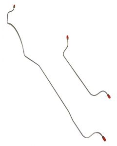 1960-63 Falcon, Ranchero, And Comet 6 Cylinder Rear Axle Brake Lines, 2 Lines - Stainless Steel