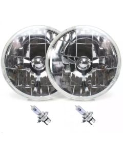 Snake-Eye Halogen Headlights 7in Round, 47-80