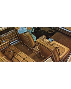 Bucket Seat Upholstery, Set, Front & Rear, Vinyl, Hardtop, Caliente, Comet, 1964