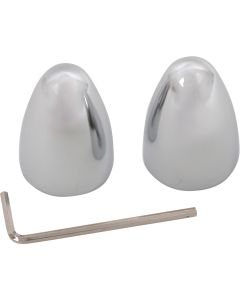 Chrome Bullet Style Wiper Shaft Covers, For 5/8" Shafts