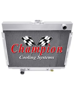 1967-69 Fairlane, Ranchero, Comet & 1968-69 Torino, Montego 2-Row Core All-Aluminum Champion Radiator For Big Block Engine