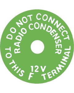 Generator Radio Warning Tag
