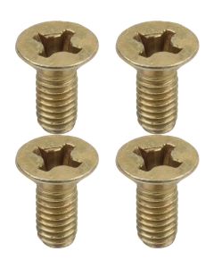 1964-1970 Mustang Door Latch Striker Plate Screw Set, 4 Pieces