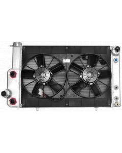 1967-1970 Mustang C&R Racing Crossflow Radiator Module with Dual 11" SPAL Fans