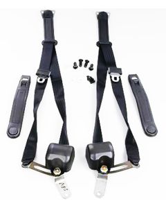 1968-1973 Mustang Retractable 3-Point Front Seat Belt Set