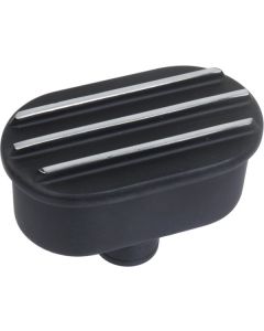 Finned Billet PCV Breather with Black Finish