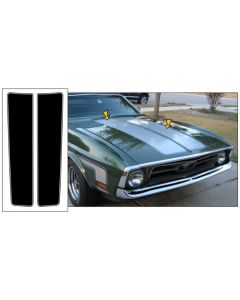 1972 Mustang Sprint Dual Hood Stripe Kit, One Color Stripe