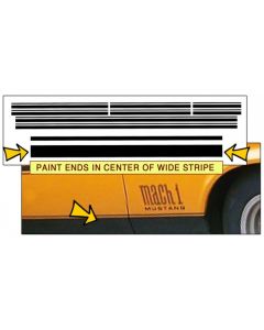 1971-1973 Mustang Lower Paint Break Stripe Kit
