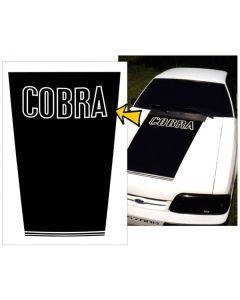 1987-1993 Mustang Hood Blackout Decal with Cobra Designation