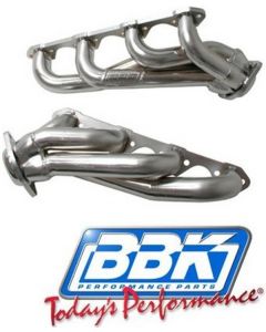 1986-1993 Mustang 1-5/8" Shorty Unequal-Length Headers with Chrome Finish, 5.0L V8