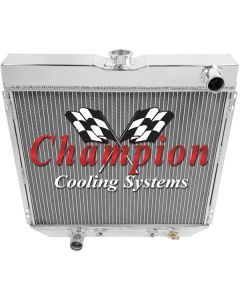 Ford Champion Aluminum Radiator, 4-Row, 1966-1973