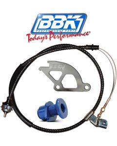1979-1995 Mustang BBK Adjustable Clutch Cable and Quadrant Kit with Firewall Adjuster
