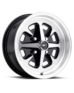 17" x 8" Legendary Styled Aluminum Alloy Wheel with Gloss Black and Machined Finish, 5 x 4.5" Bolt Patttern